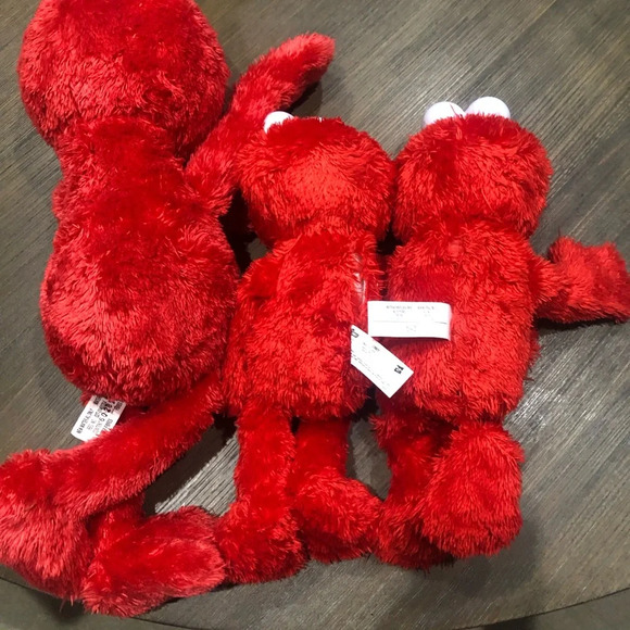 Elmo Plushies Bundle of 3 Including Tickle Me - Picture 3 of 3